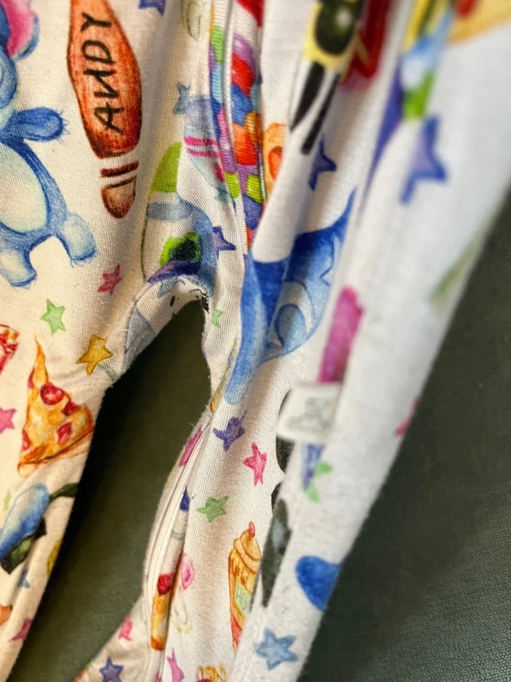 Little Snuggles Disney Best Day Multicolor Character One-Piece Zip Pajamas - 2